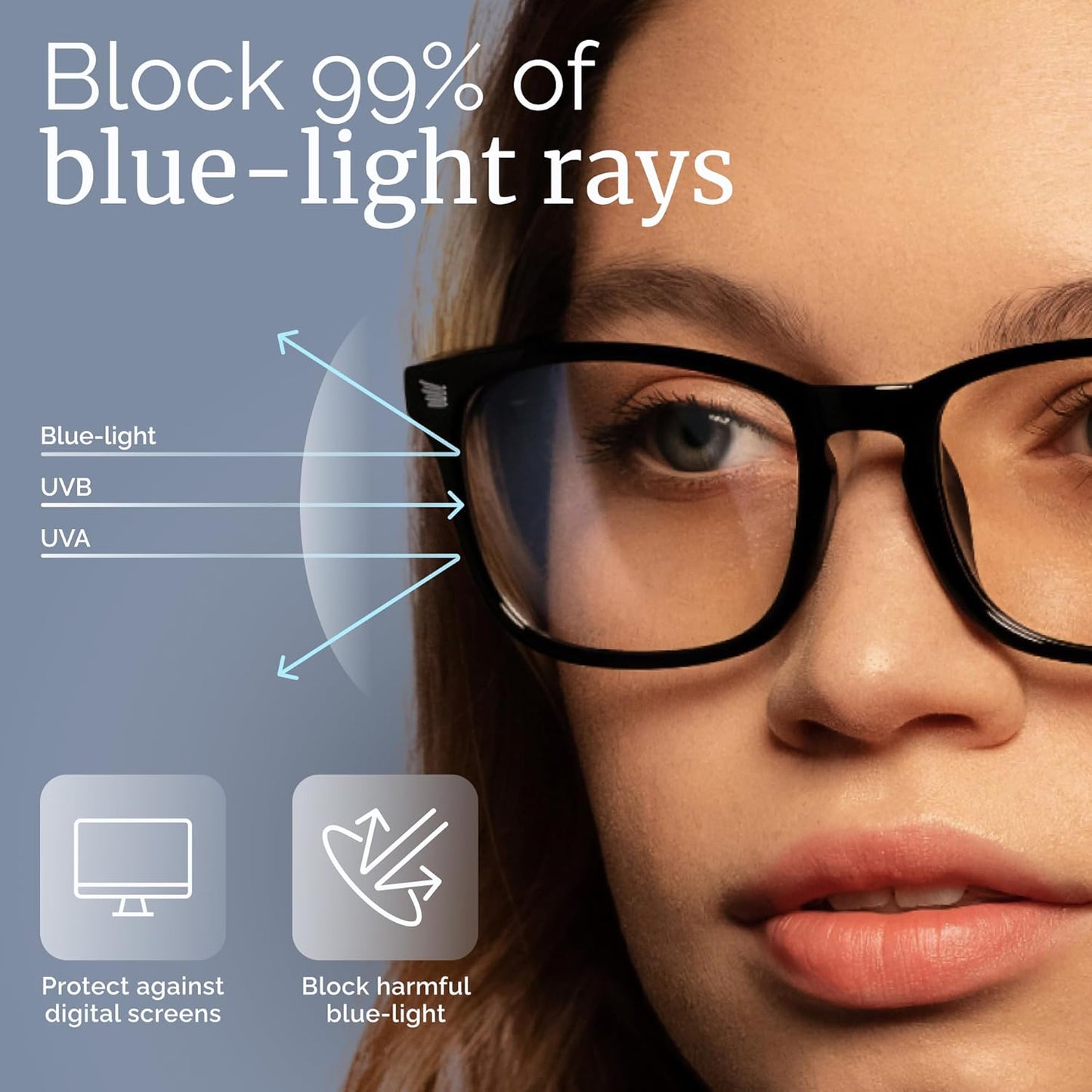 Livho High Tech Blue Light Glasses - Advanced 99% Blue Light Blocking Computer G